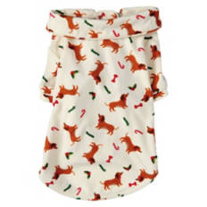 Holiday Pet Pajamas - Weiner Dog, S