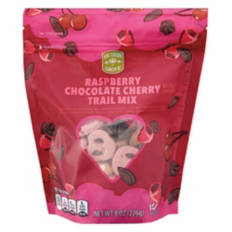 Raspberry, Chocolate & Cherry  Flavored Trail Mix, 8 oz