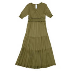 Ladies Maxi Dress - Green, L