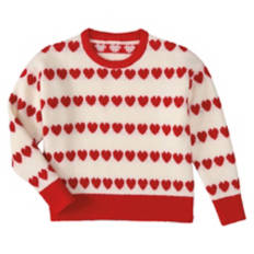 Toddler Valentine's Day Sweater - White, 3T