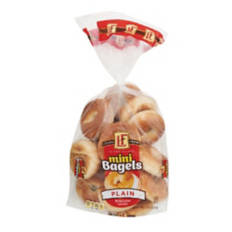Plain Mini Bagels, 18 oz
