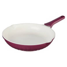 11" Fluted Fry Pan with Pour Spout, Purple