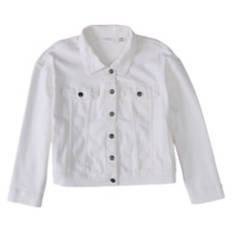 Ladies Denim Jacket - White, M