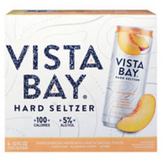Peach hard Seltzer - 6 pack, 12 fl oz Can