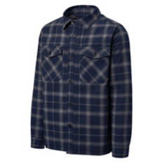 Men's Flannel Shirt Jacket - Navy, XL