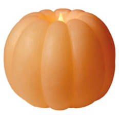 LED Novelty Pumpkin Candle - Orange, Wide