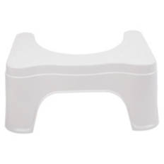 Non Skid Feet Squatting Stool, White