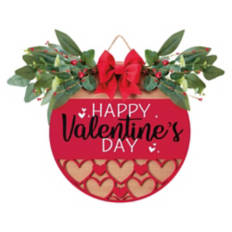 Valentine's Day Circle Sign - Happy Valentine's Day