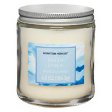 Single Wick Candle Fresh Linen, ea