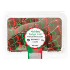 Fudge Iced Holiday Brownies, 13 oz