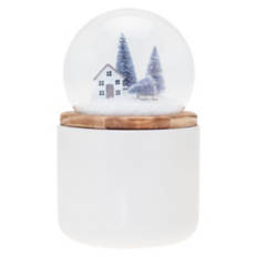 Snow Globe Candle - Christmas Eve, Purple