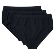 3 Pack Ladies Underwear - Black, M