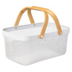 Large Metal Basket, White