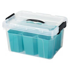 Storage Bin with Removable Inserts, Green