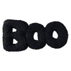 Halloween Pillow - BOO, Black
