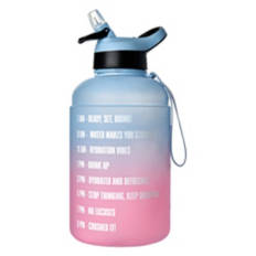 Hydration Tracker Water Bottle, Blue/Pink