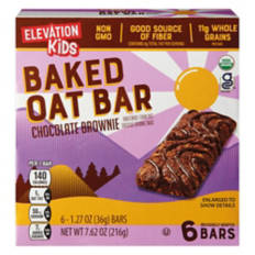Chocolate Brownie Kid's Baked Oat Bar, 6 count
