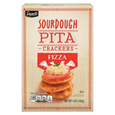 Pizza Sourdough Pita Crackers