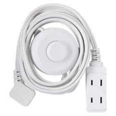 9' Long Indoor Tapper Cord, White