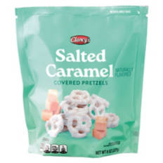 Salted Caramel Flavored Covered Pretzels, 8 oz