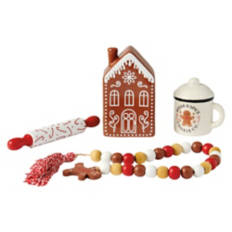 Holiday Tray Objects - Gingerbread House Collection