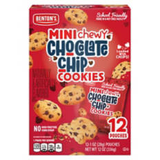 Mini Chewy Chocolate Chips Cookies, 12 pouches