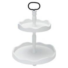 Scalloped Edge Tiered Tray