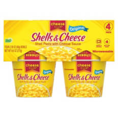 Shells Pasta with Cheese Sauce Cups, 4 count