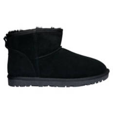 Ladies Genuine Suede Boots - Black, 10