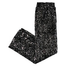 Ladies Sequin Pant - Black, M