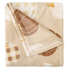 50" x 60" Super Soft & Cozy Throw Blanket - Neutral Pumpkins