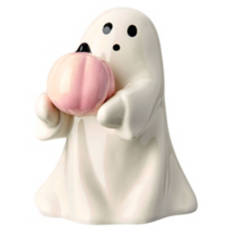 Pastel Ceramic Ghost - Pumpkin