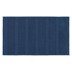20" x 34" Ribcord Rectangle Shaped Kitchen Accent Rug, Navy