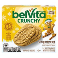Belvita Gingerbread Crunchy Cookies, 5 count