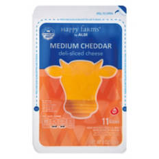 Deli  Sliced Medium Cheddar Cheese, 8 oz