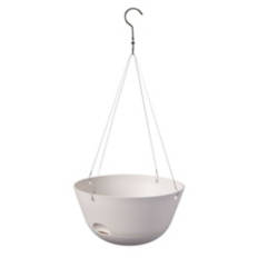 Self-Watering Hanging Planter, White