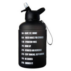 Hydration Tracker Water Bottle, Black