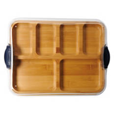 Charcuterie to Go Board - Sectioned