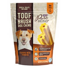 Turmeric Flavored Toof Brush Dog Chew Sticks, 7 count