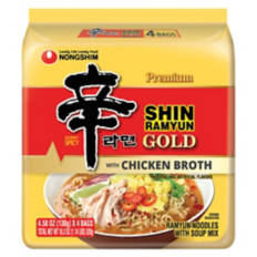 Shin Ramyun Gold Spicy Chicken Ramen, 4 bags