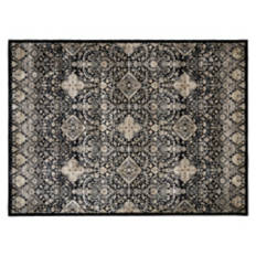 6' x  9' Crystal Print Area Rug - Charcoal Medallions