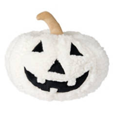 Halloween Pillow - White, Jack-O-Lantern,