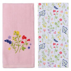 16” x 28” Kitchen Towels - Floral, 2 pack
