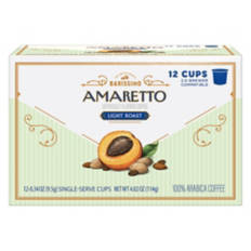 Amaretto Flavored Light Roast Coffee Cups, 12 count