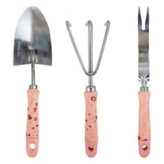 Decorative Garden Hand Tools - Pink Floral