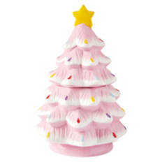 Holiday Cookie Jar - Christmas Pink Tree