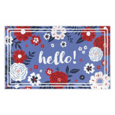 18" x  30" Deluxe Summer Mat - Hello Floral