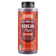 Korean  Style BBQ Sauce, 12 oz