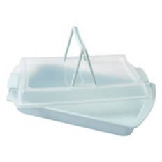 Baking Pan with Lid, Blue