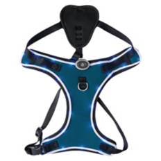 LED Dog Slip-On Harness - Blue, L